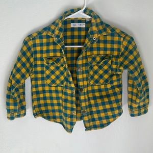 Zara boys long sleeve button up in size 4-5.